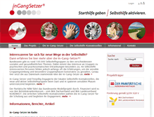Tablet Screenshot of in-gang-setzer.de